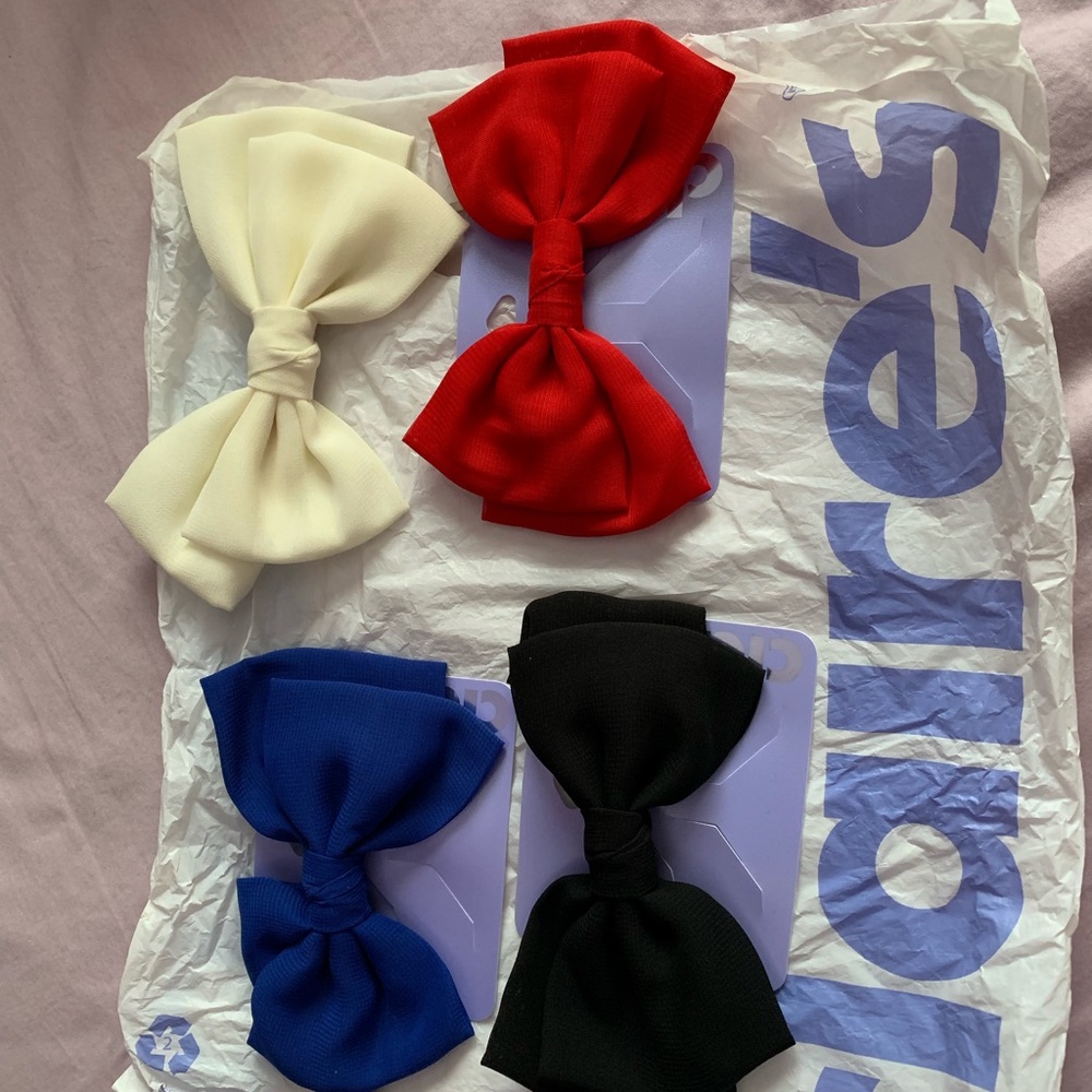 Bow hair clips!